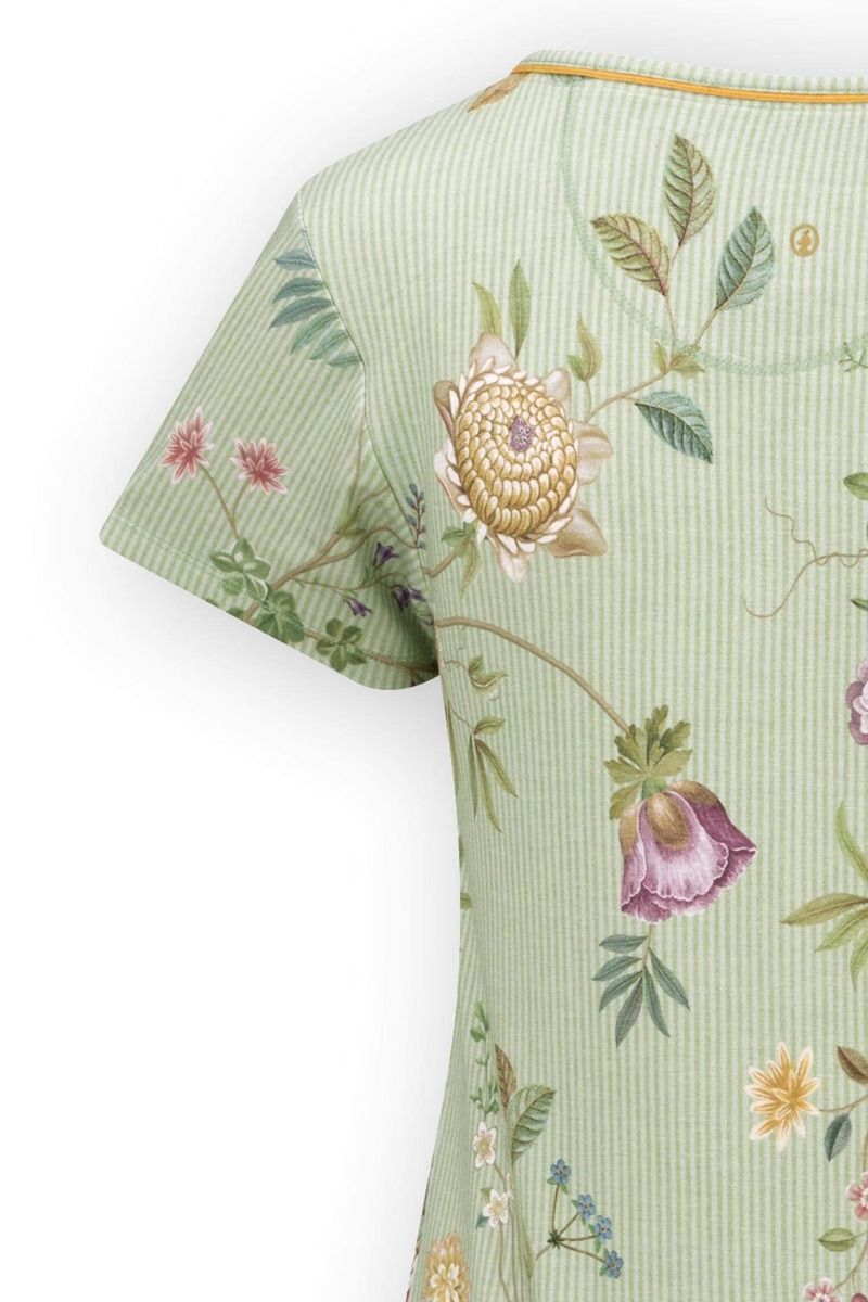 Nachthemd Korte Mouw La Dolce Vita Licht Groen