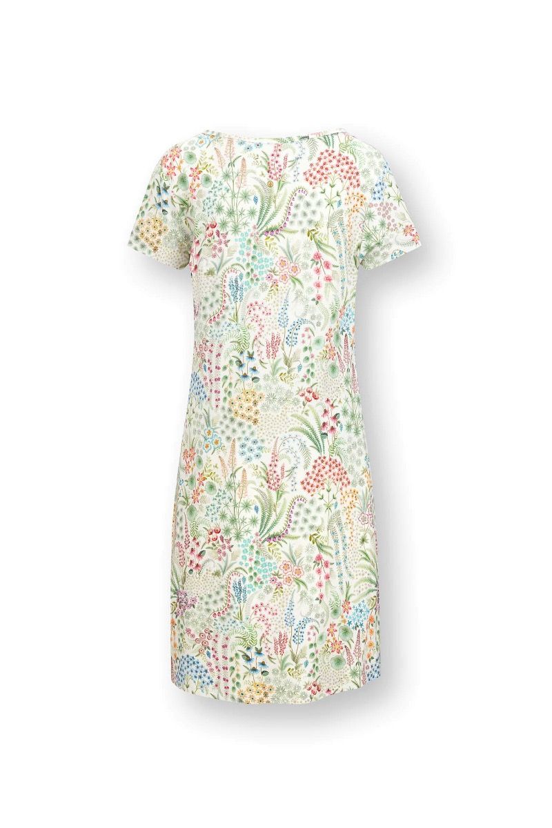 Daisy Nightdress Short Sleeve Querida White