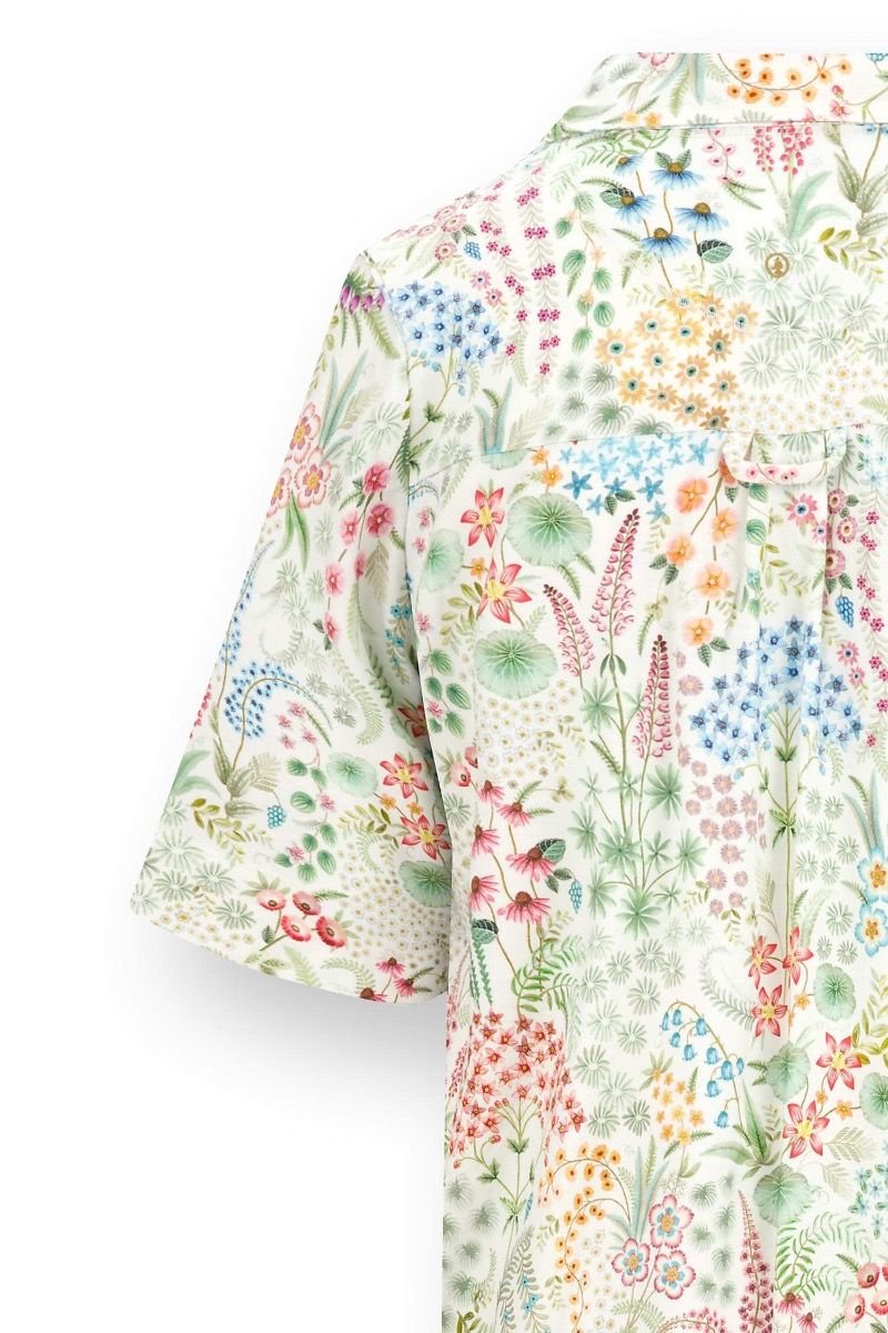Dewi Nightdress Short Sleeve Querida White
