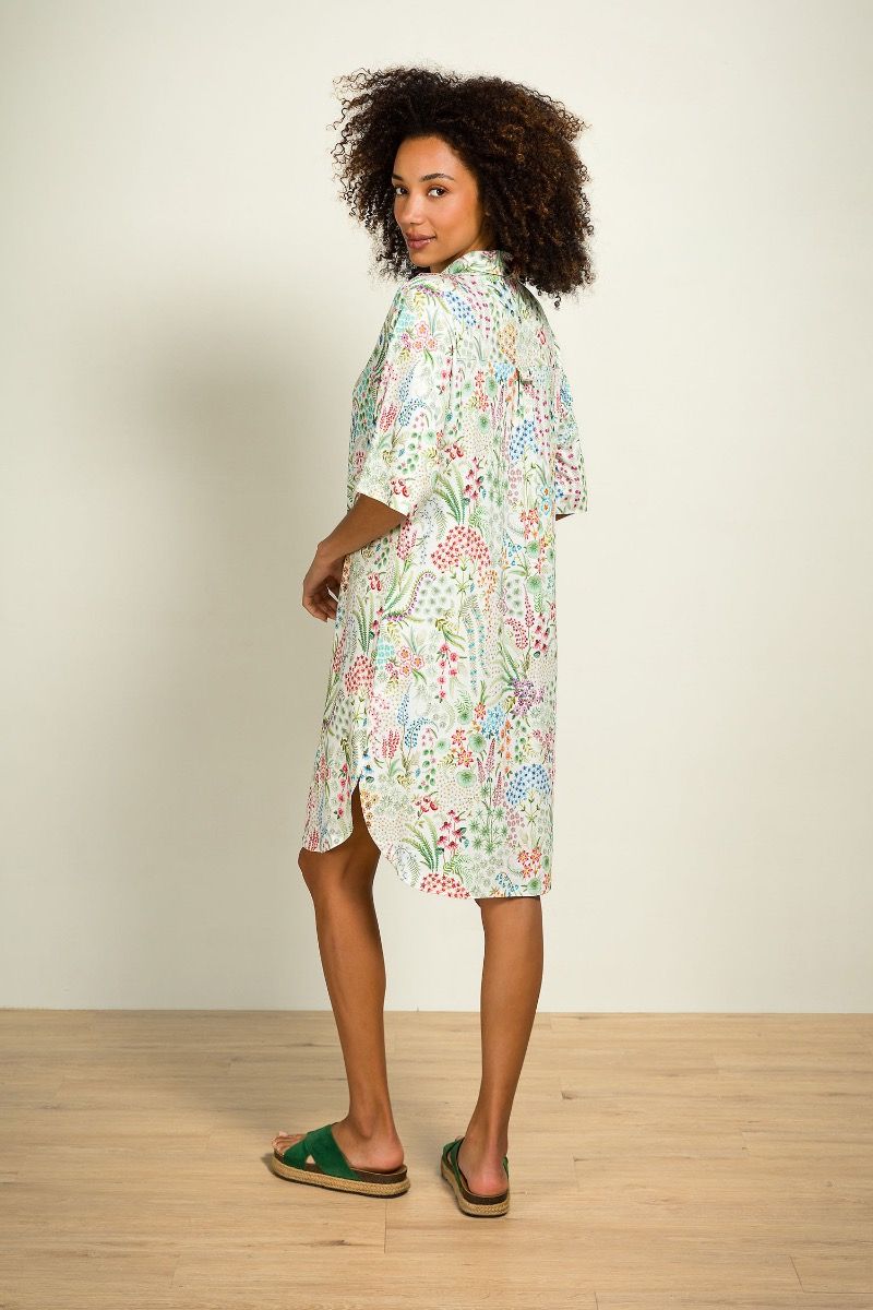 Dewi Nightdress Short Sleeve Querida White
