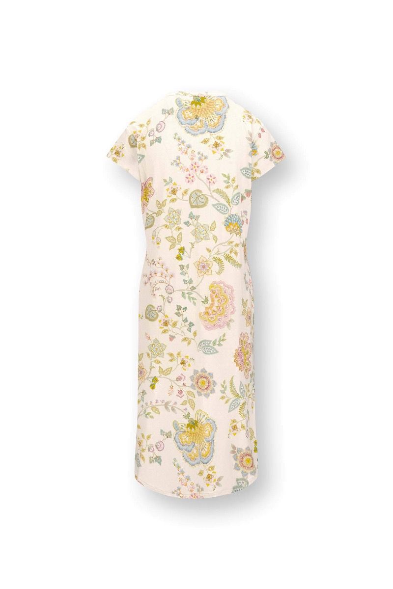 Dalia Nightdress Short Sleeve Buenas Noches White