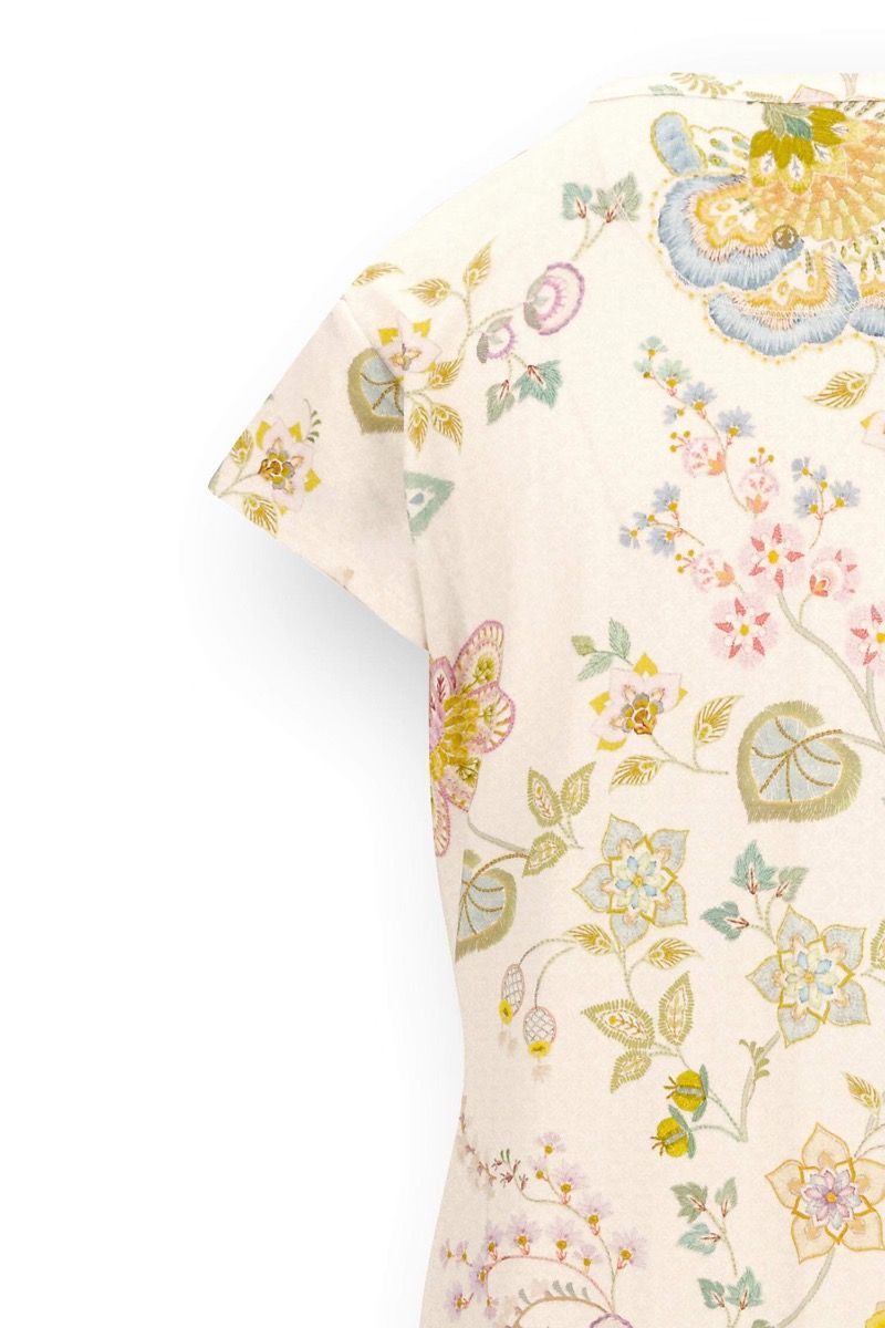 Dalia Nightdress Short Sleeve Buenas Noches White