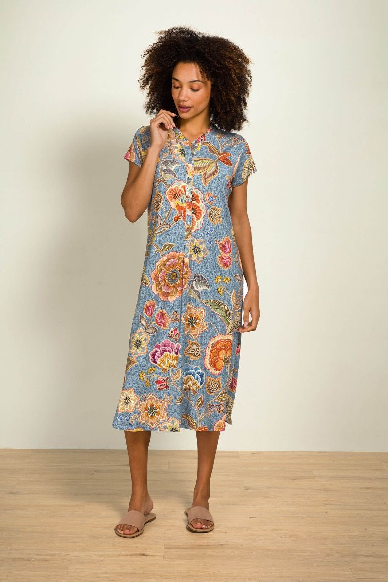 Dalia Nachthemd Korte Mouw Matata Blauw