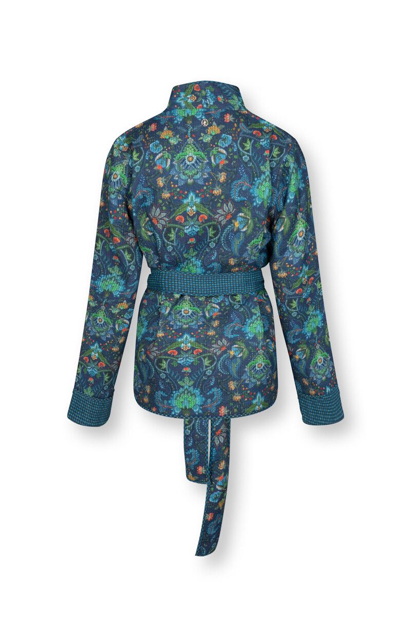 Cardigan Quilted Kyoto Festival Blue