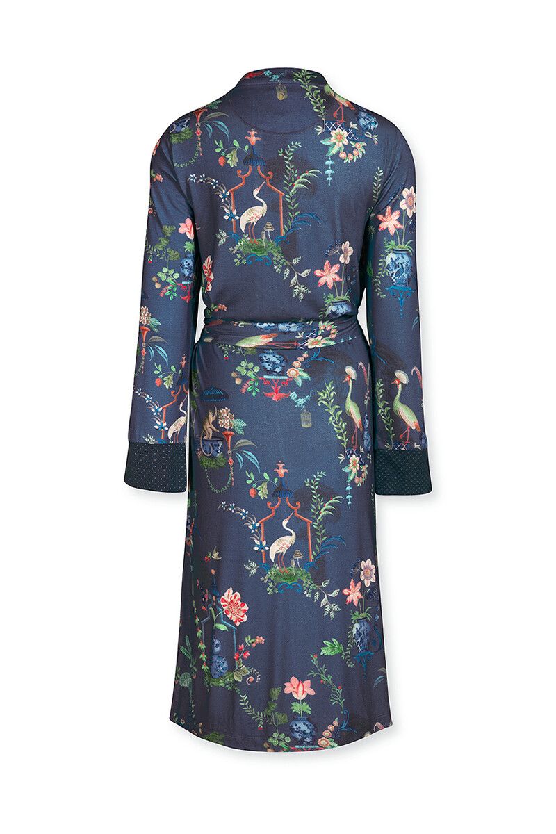 Kimono Chinese Porcelain Blauw