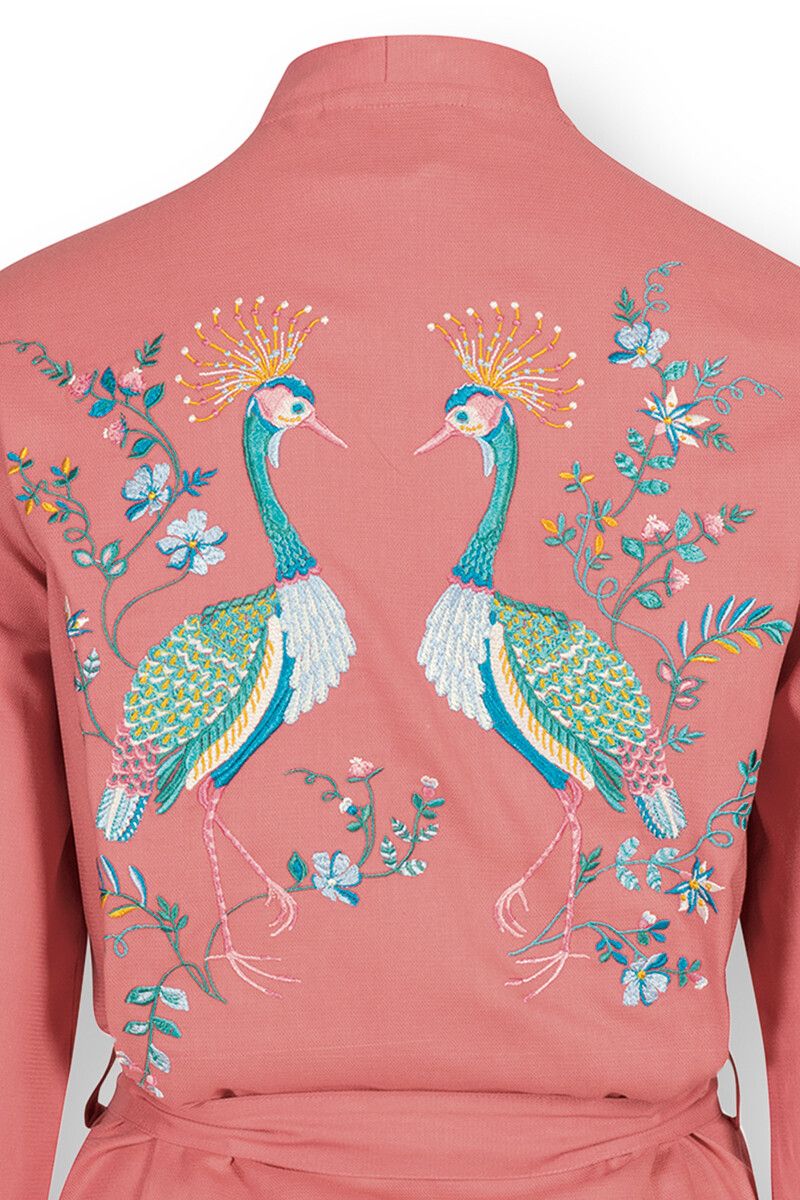 Kimono Flirting Birds Rosa