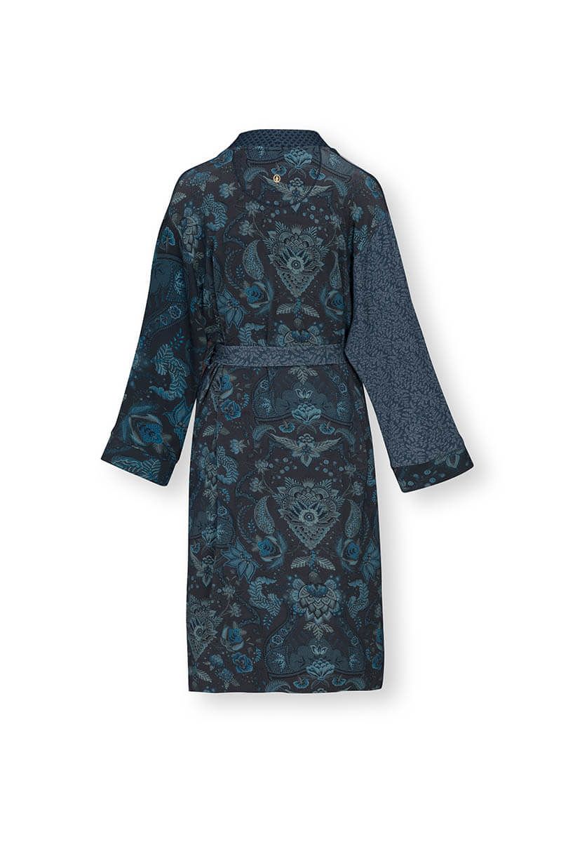 Kimono Colour Block Donkerblauw