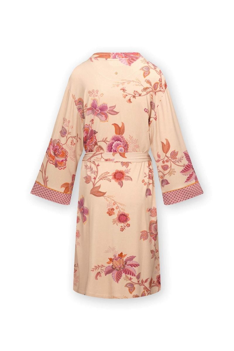 Kimono Cece Fiore Weiß Rosa