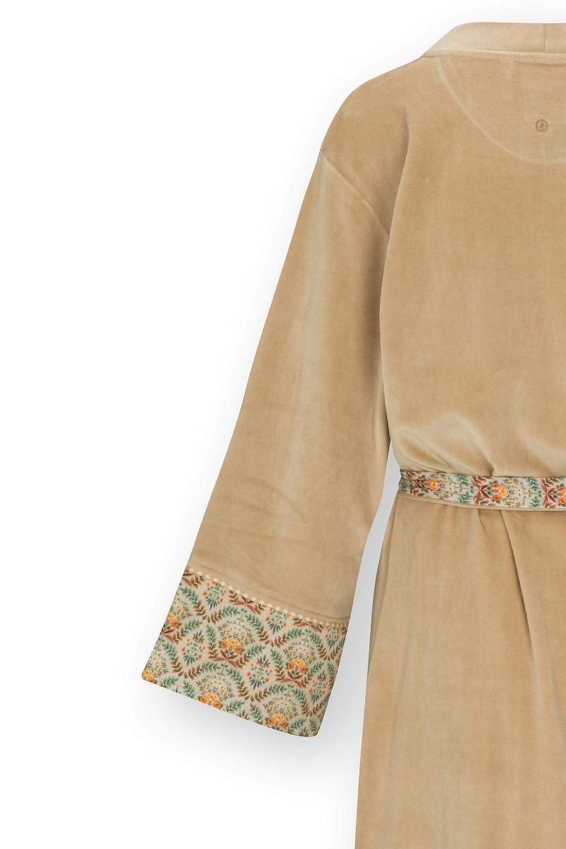 Naomi Kimono Velvet Solid Sable