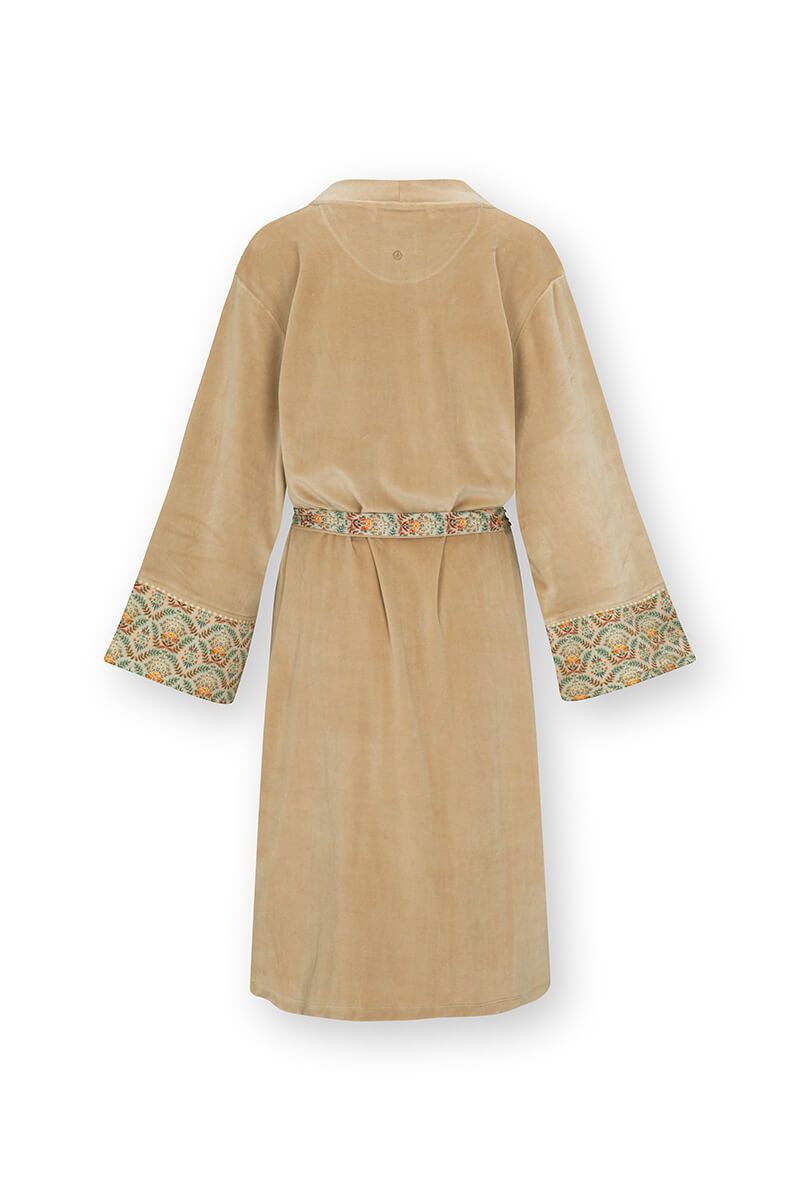 Naomi Kimono Velvet Solid Sable