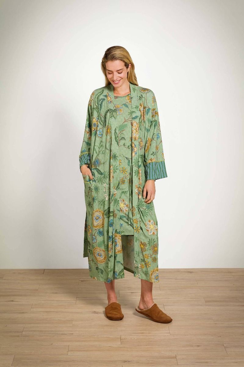 Noa Kimono Safari Bloom Vert 