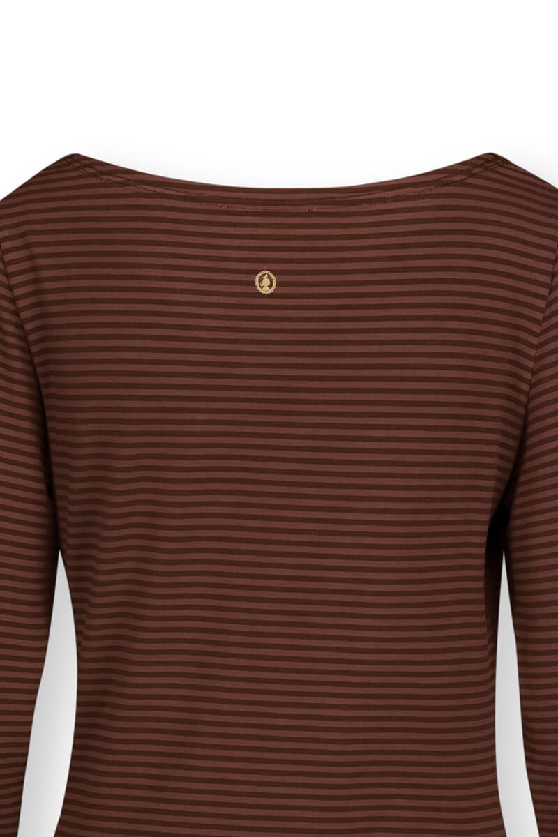 Top Lange Ärmel Little Sumo Stripe Terra Rot