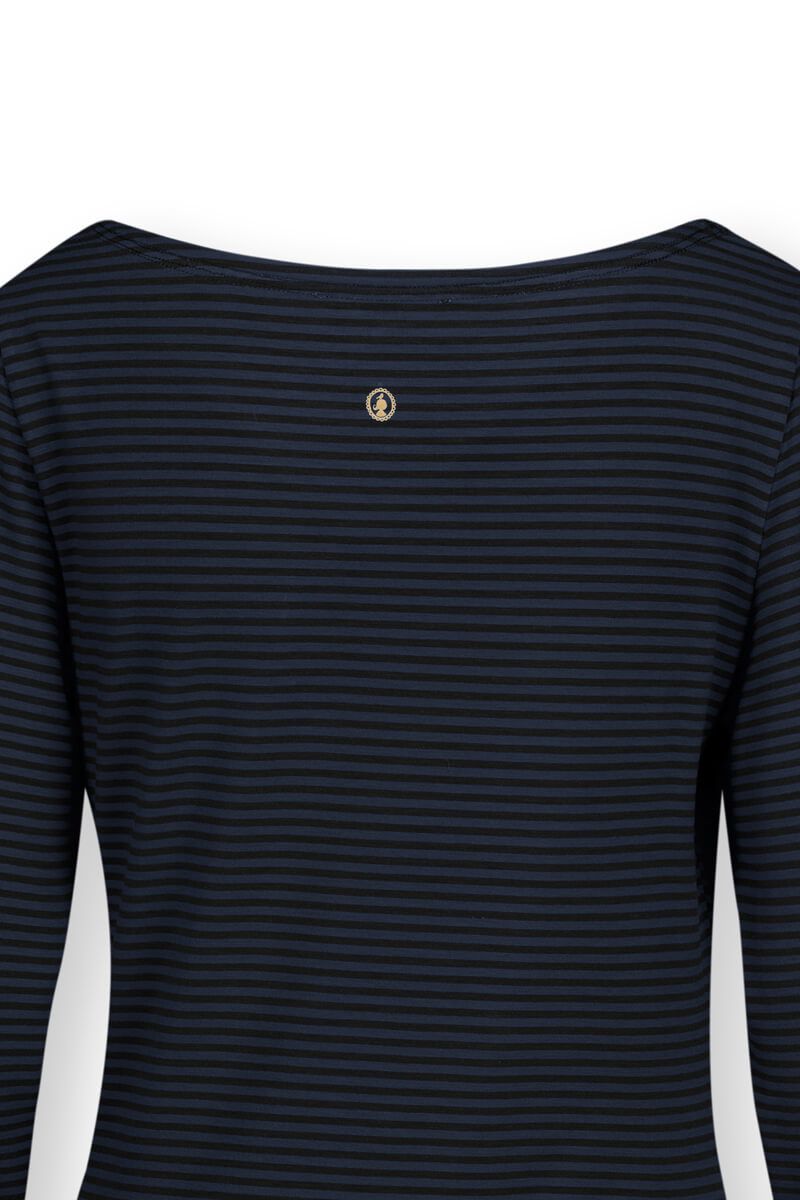 Top Lange Mouw Little Sumo Stripe Donkerblauw