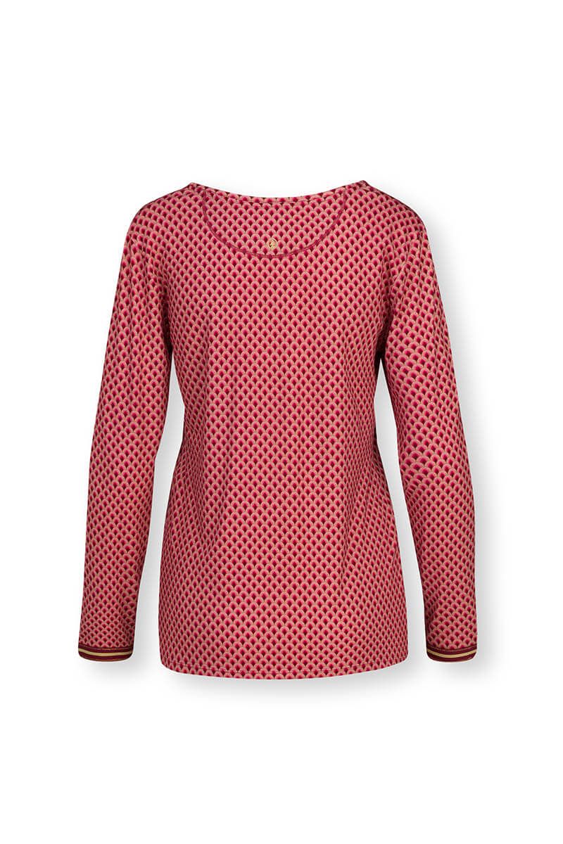 Top Lange Ärmel Suki Dark Rosa