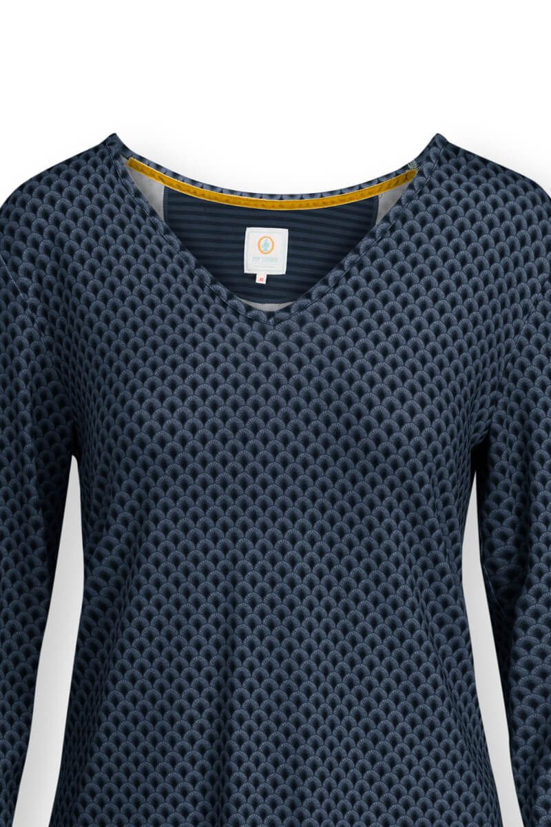 Top Long Sleeve Suki Dark Blue