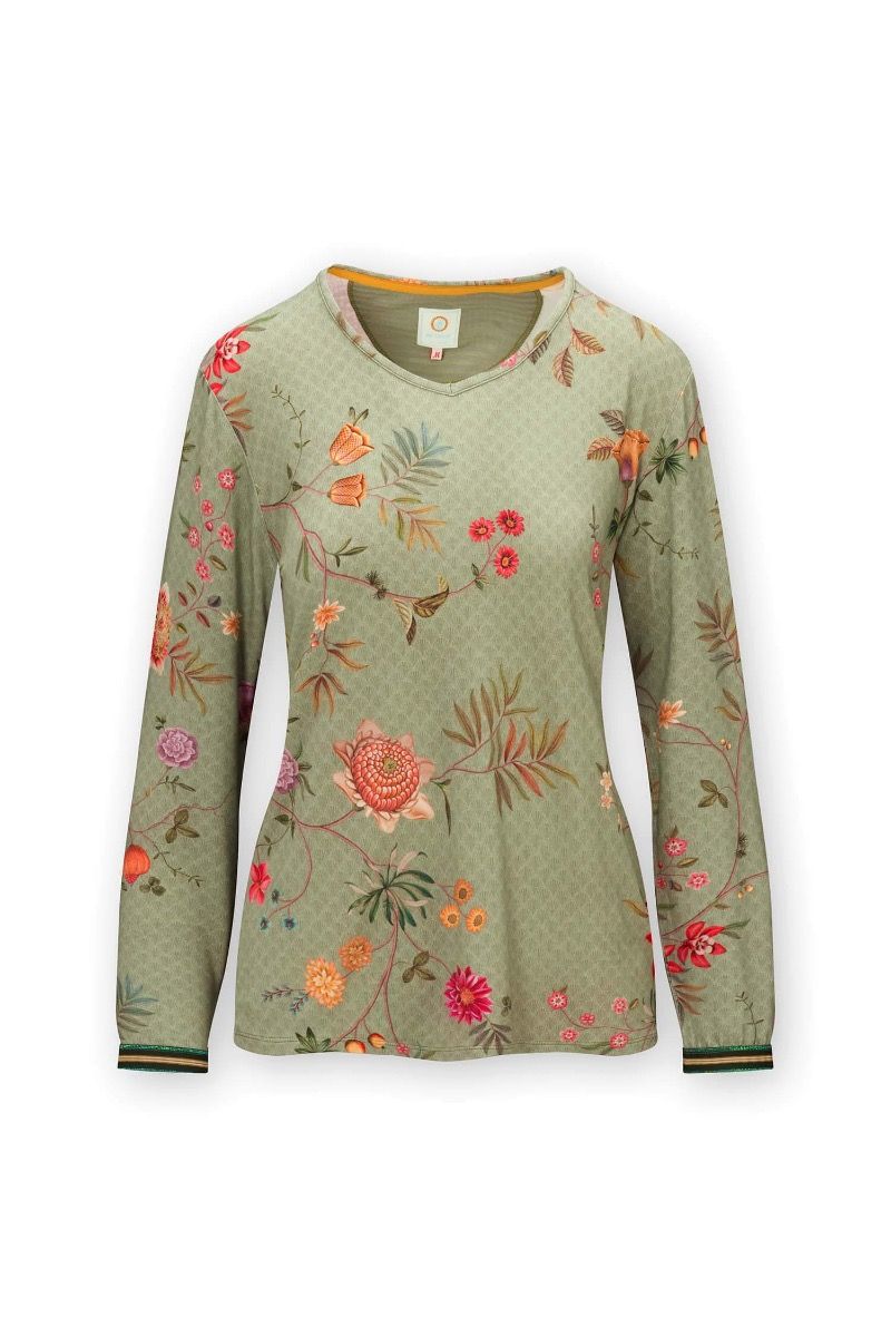 Top Long Sleeve La Dolce Vita Green 