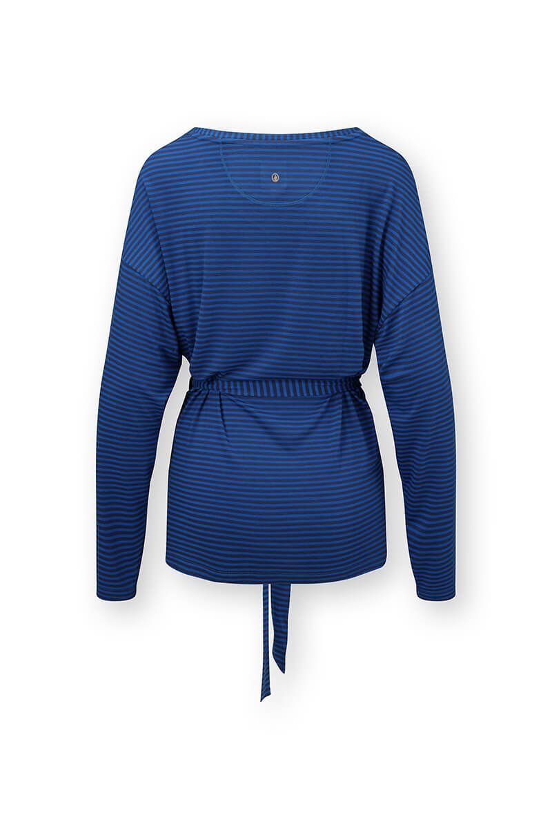 Timberly Top à Manches Longues Little Sumo Stripe Bleu 