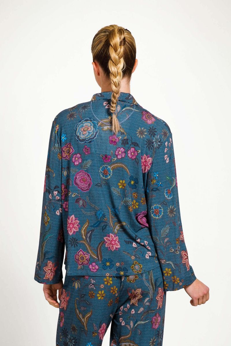 Faye Long Sleeve Top Coco Flower Blue
