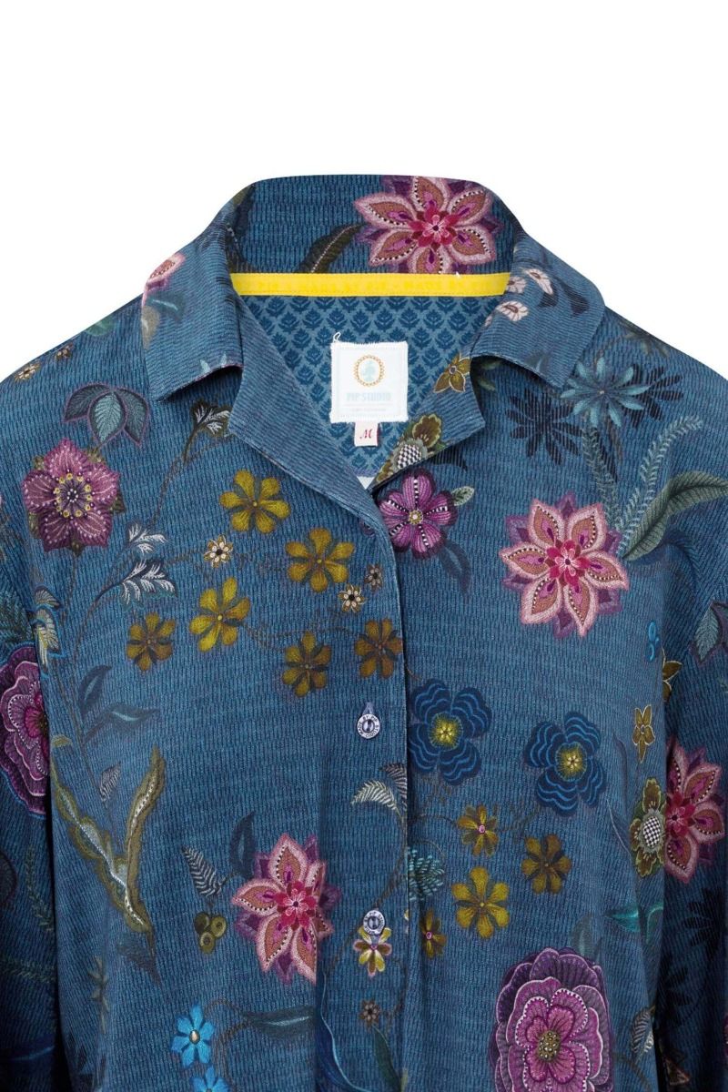 Faye Long Sleeve Top Coco Flower Blue