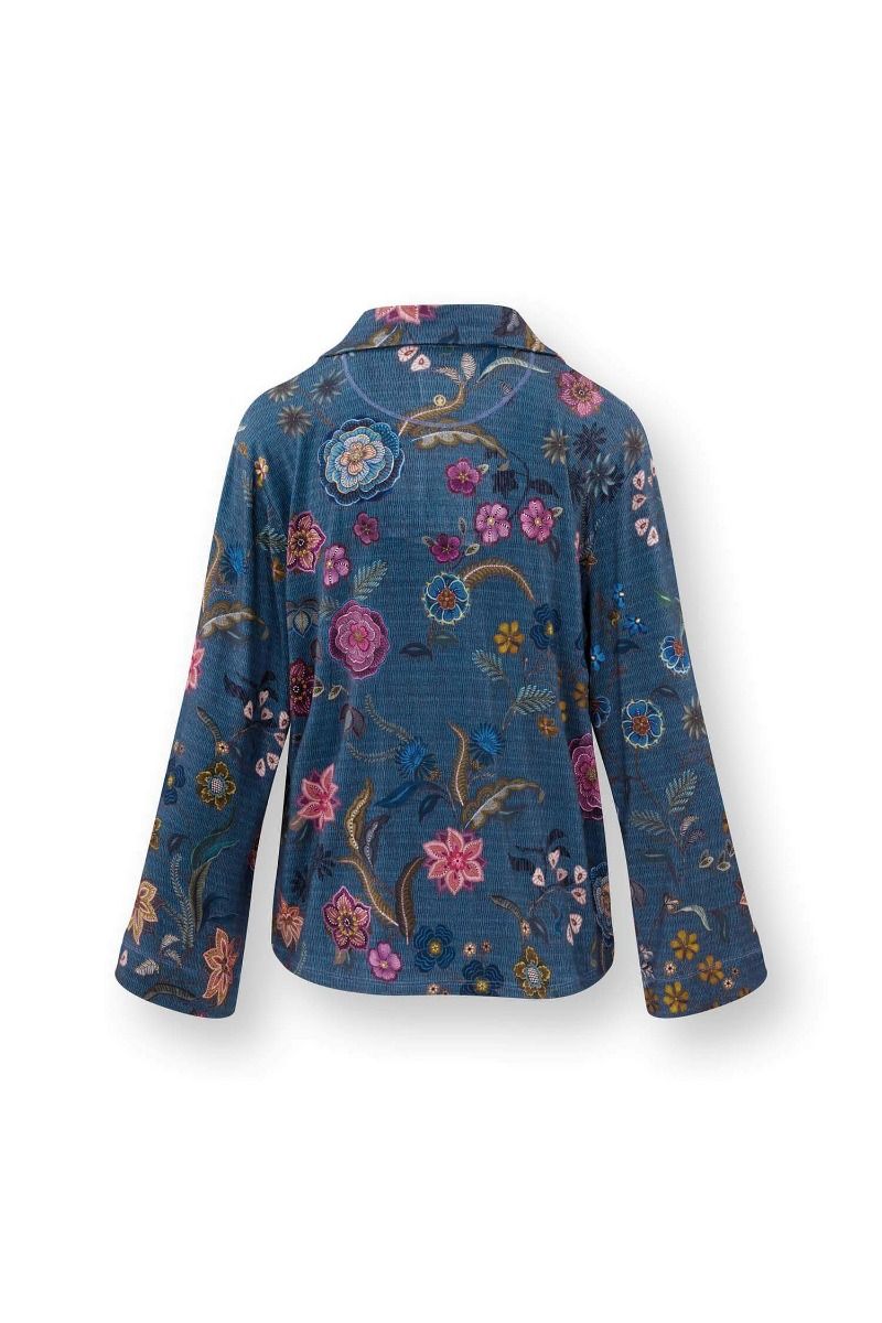 Faye Long Sleeve Top Coco Flower Blue