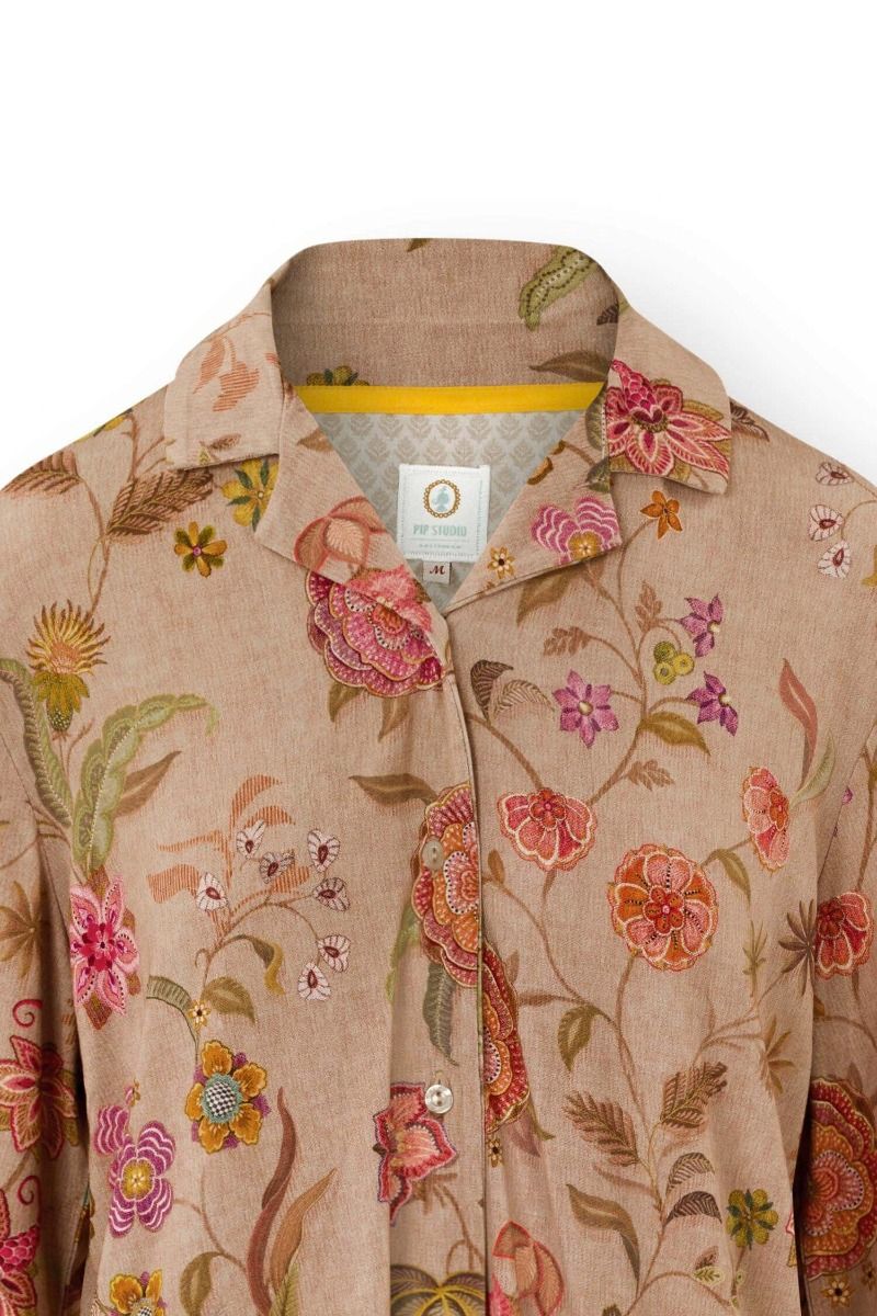 Faye Long Sleeve Top Coco Flower Sand