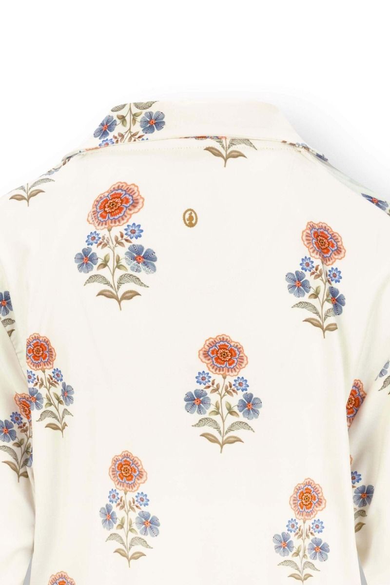 Faye Long Sleeve Top Tanaka White
