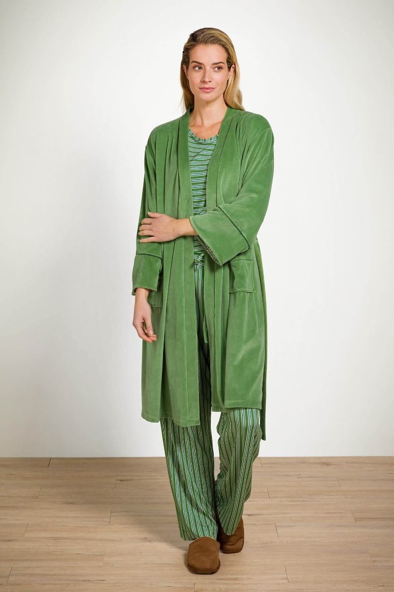 Trice Top à Manches Longues Kente Stripe Vert 