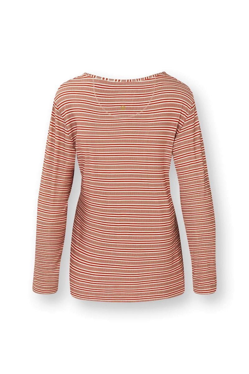 Trice Top à Manches Longues Kente Stripe Rose 