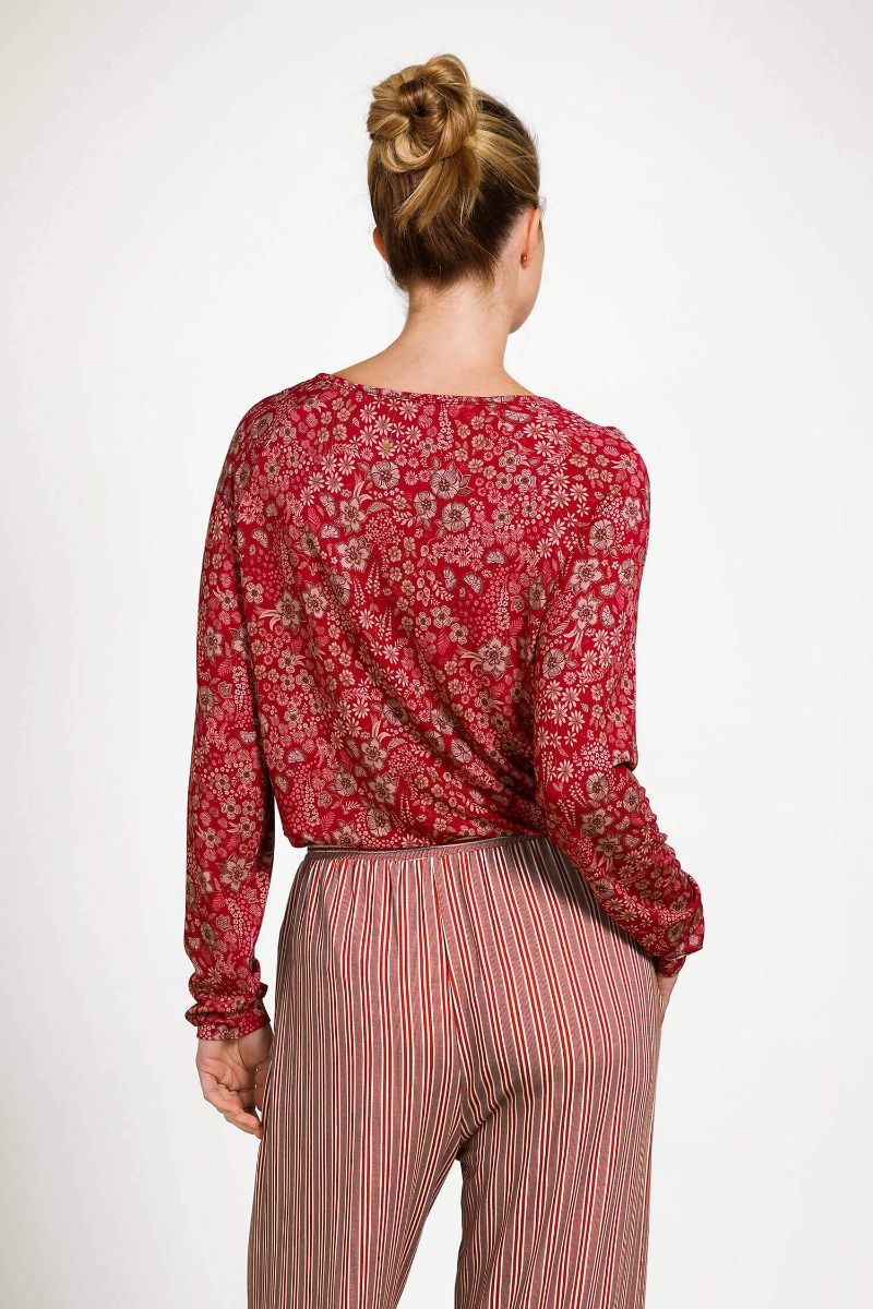 Tina Top à Manches Longues Daisy Dreams Rouge 