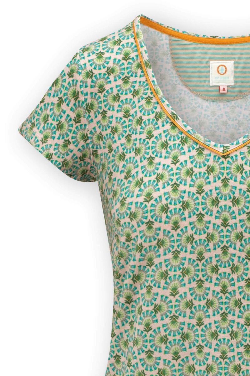 Top Short Sleeve Verano Green