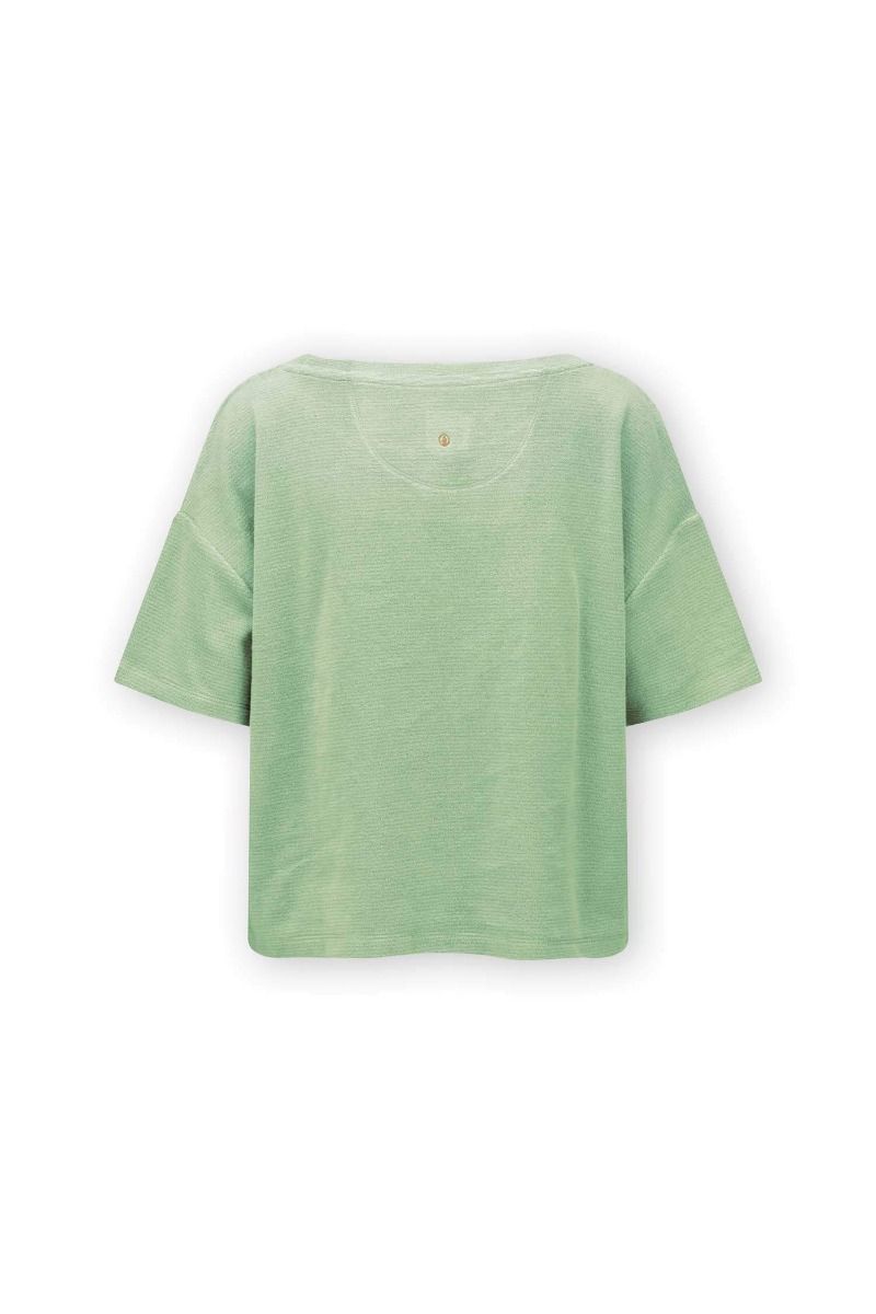 Top Short Sleeve Petite Sumo Stripe Green