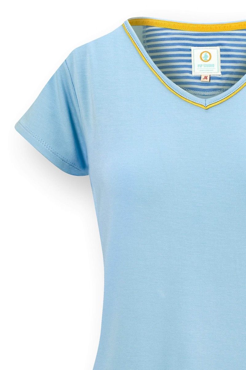 Toy Top Kurze Ärmeln Solid Blau