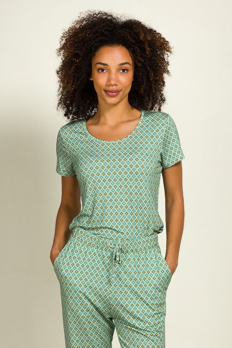 Tilly Top Korte Mouw Mojo Groen