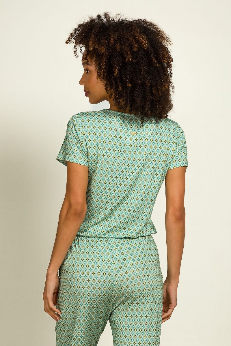 Tilly Top Korte Mouw Mojo Groen