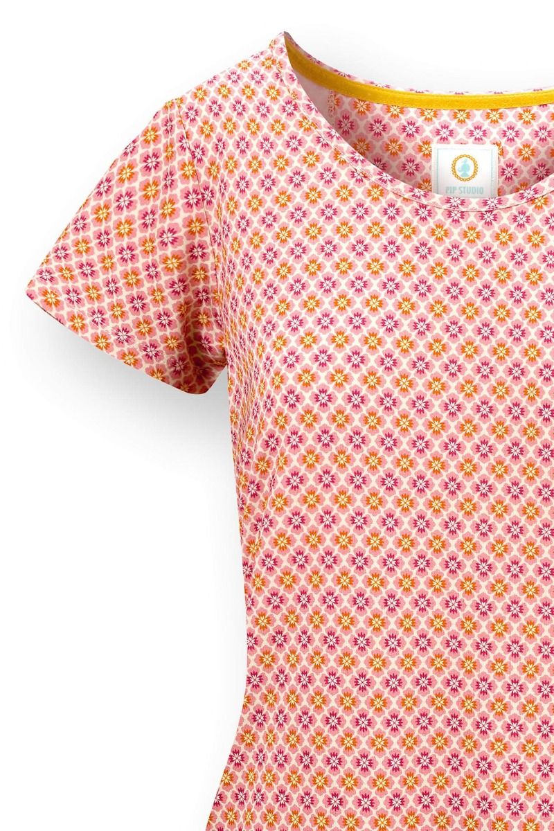 Tilly Top à Manches Courtes Mojo Rose