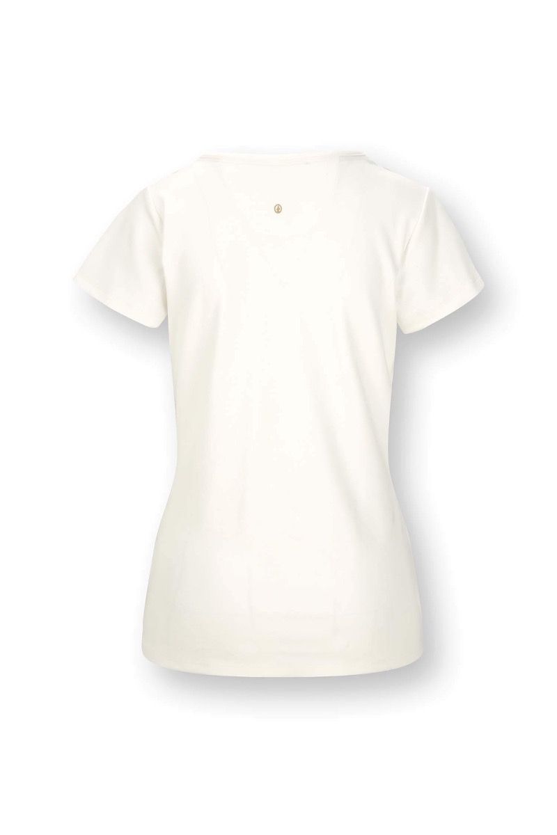 Tilly Top à Manches Courtes Solid Blanc