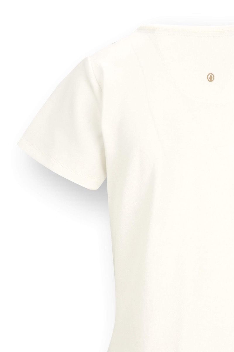 Tilly Top à Manches Courtes Solid Blanc