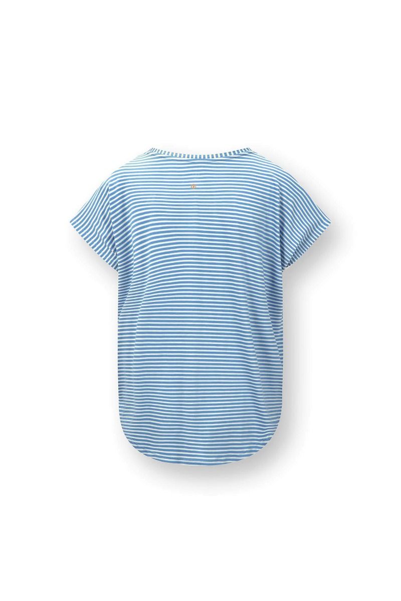 Tatum Top à Manches Courtes Little Sumo Stripe Bleu