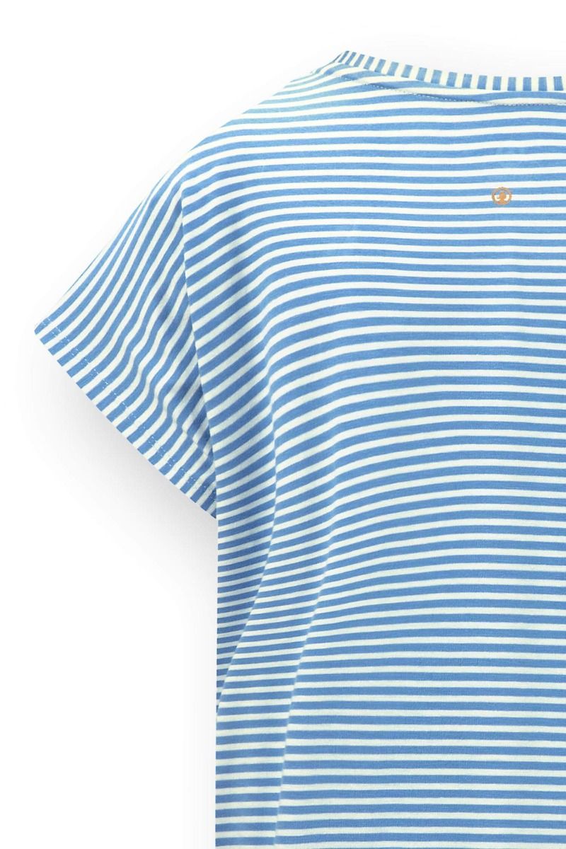 Tatum Top à Manches Courtes Little Sumo Stripe Bleu