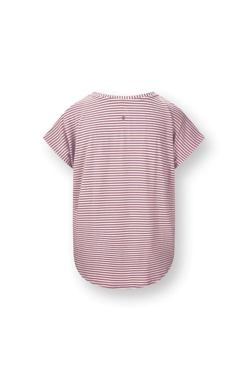 Tatum Top Kurze Ärmeln Little Sumo Stripe Lila