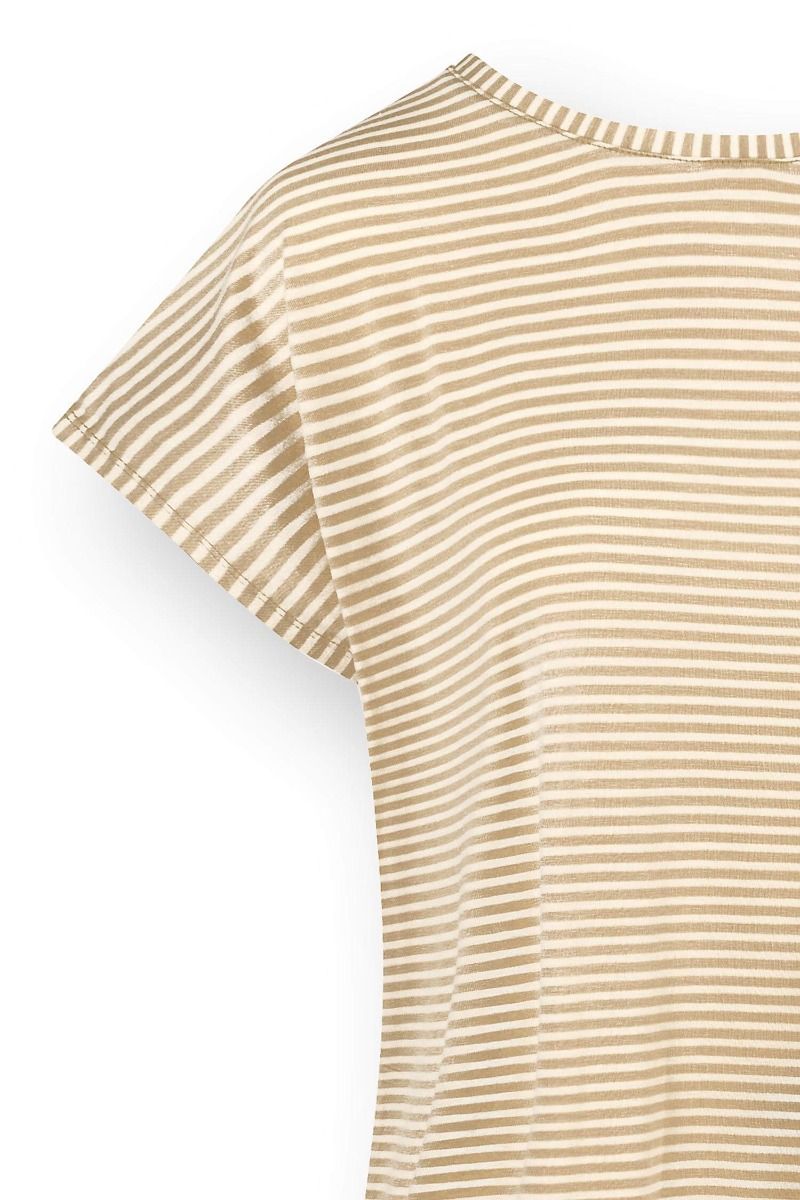 Tatum Top Kurze Ärmeln Little Sumo Stripe Sand