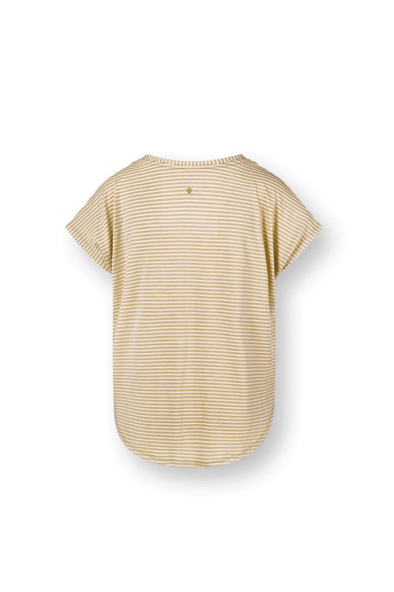 Tatum Top Kurze Ärmeln Little Sumo Stripe Sand