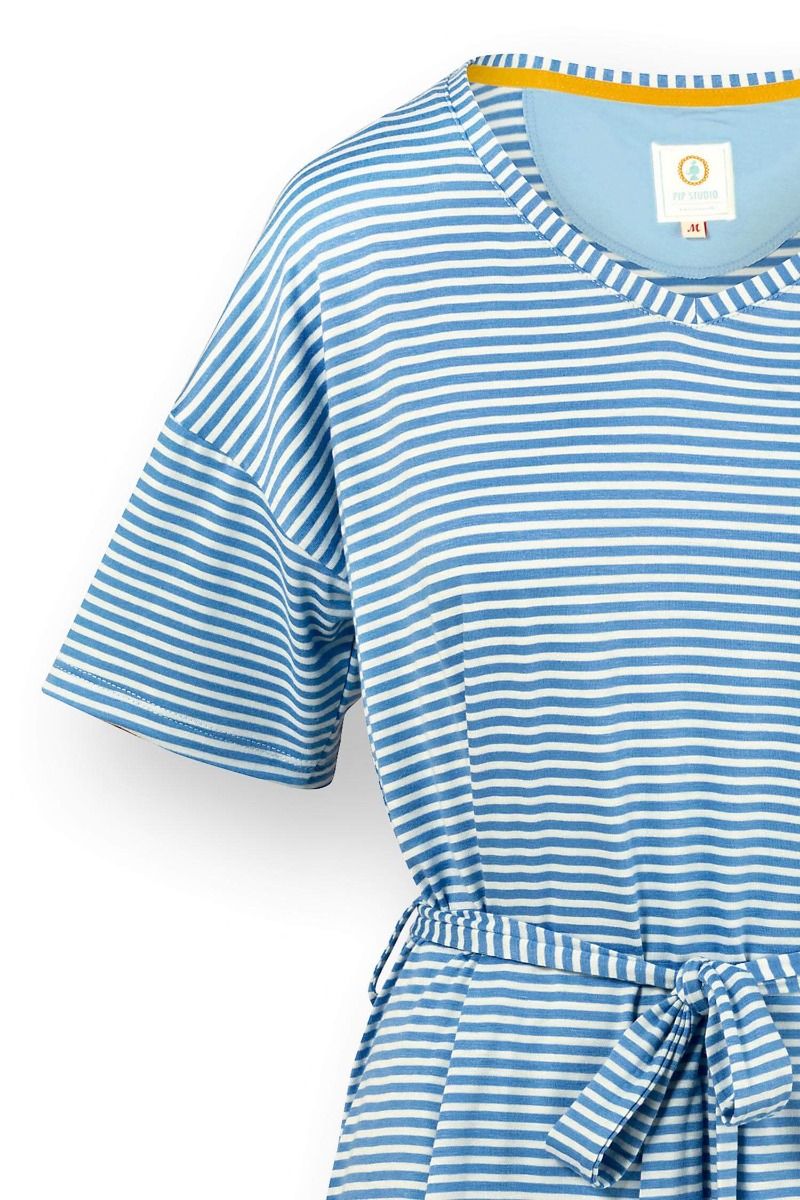 Tonya Top Kurze Ärmeln Little Sumo Stripe Blau