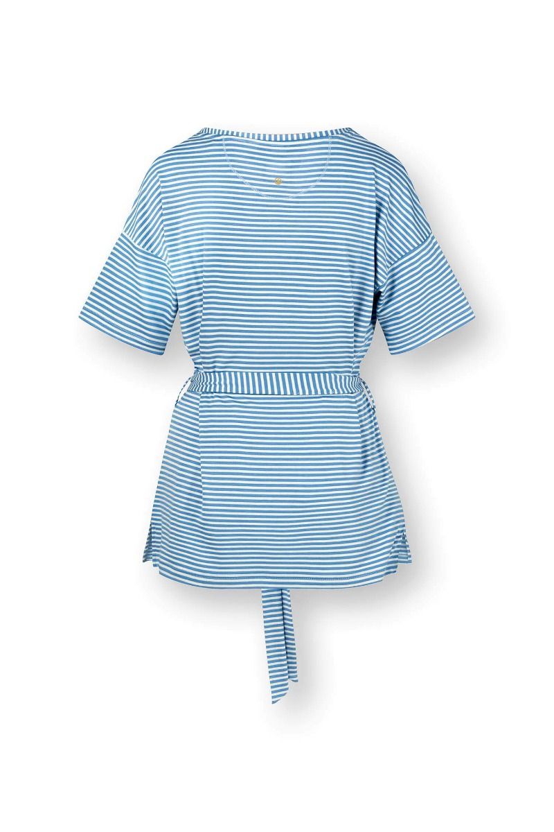 Tonya Top Kurze Ärmeln Little Sumo Stripe Blau
