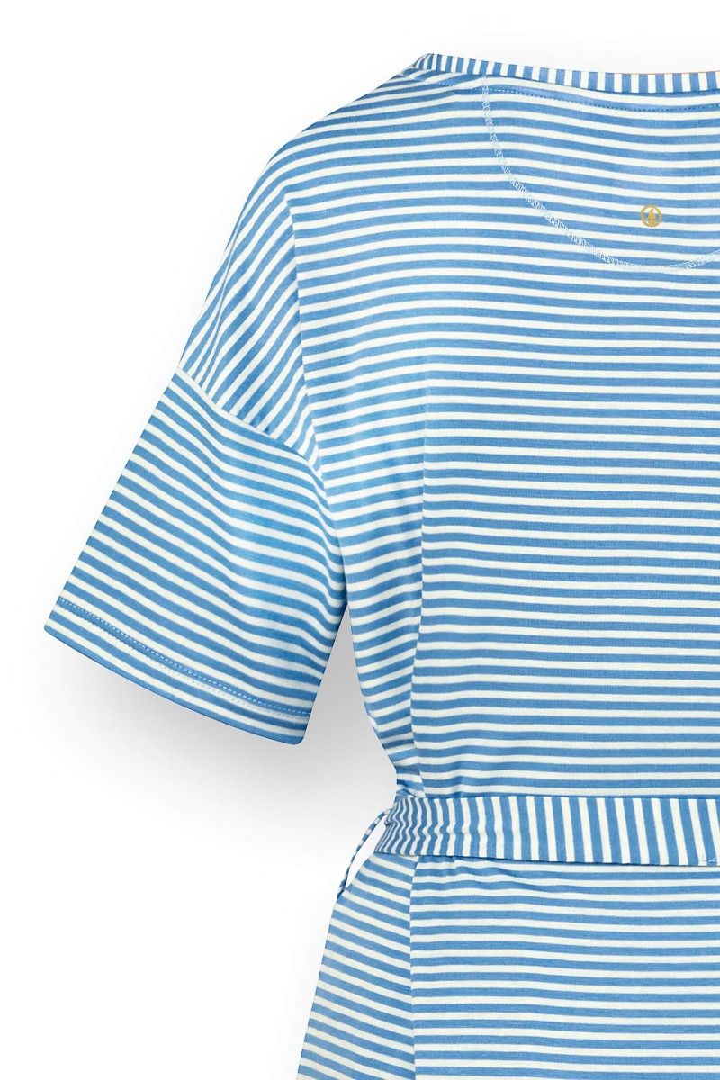 Tonya Top Kurze Ärmeln Little Sumo Stripe Blau