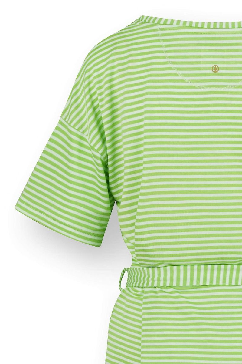 Tonya Top Korte Mouw Little Sumo Stripe Groen