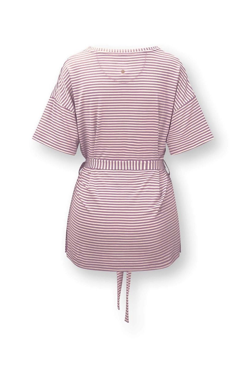 Tonya Top Short Sleeve Little Sumo Stripe Lilac