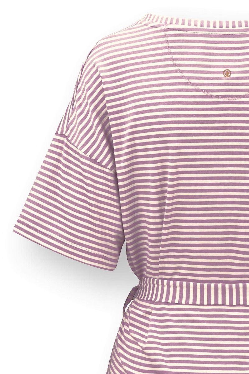 Tonya Top Short Sleeve Little Sumo Stripe Lilac