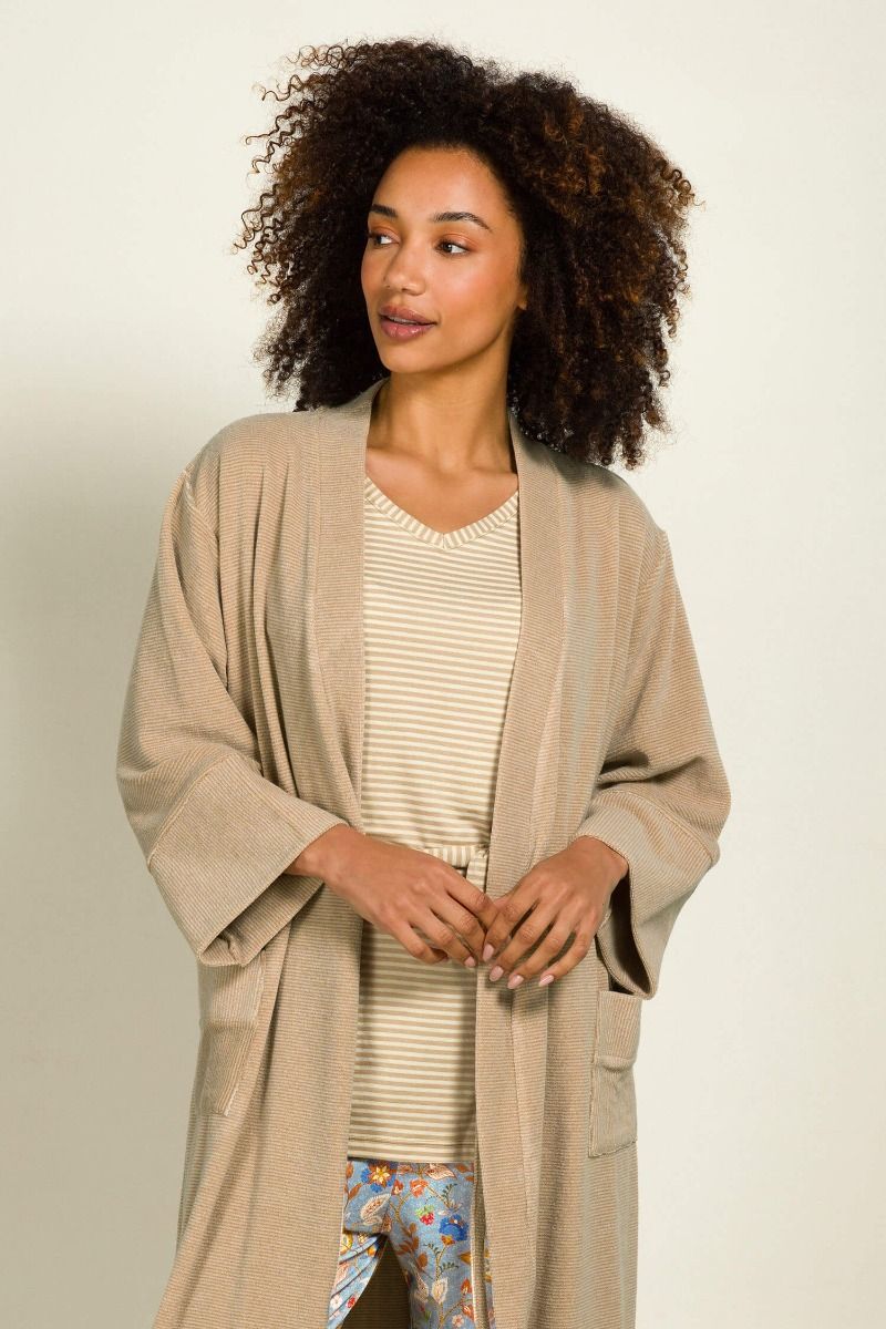 Tonya Top Short Sleeve Little Sumo Stripe Sand