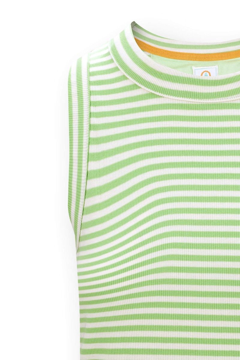 Trinity Ärmellos Top Little Sumo Stripe Grün